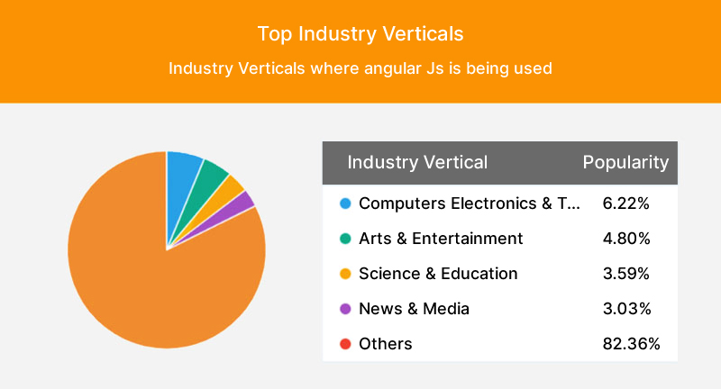Angular JS industry verticals