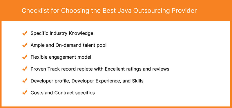 Checklist for Choosing the Best Java Outsourcing Provider