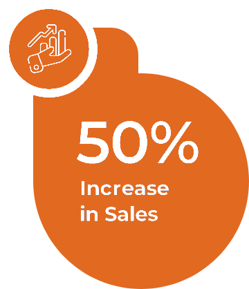 Sales increase